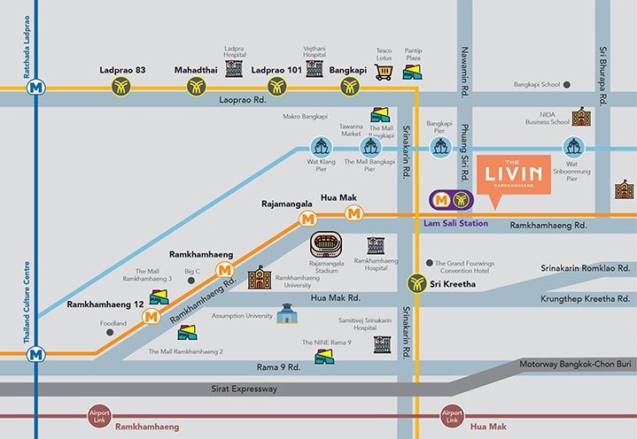 CM04093 ขายดาวน์ คอนโด เดอะ ลิฟวิ่น รามคำแหง The Livin Ramkhamhaeng คอนโดมิเนียม ถนนรามคำแหง