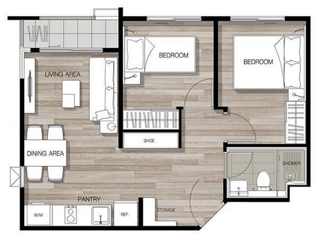 condominium Ease Rama 2 อีส พระราม 2 45ตร.ม. 12500 บาท ใกล้กับ เซ็นทรัลพระราม 2 N I C E!