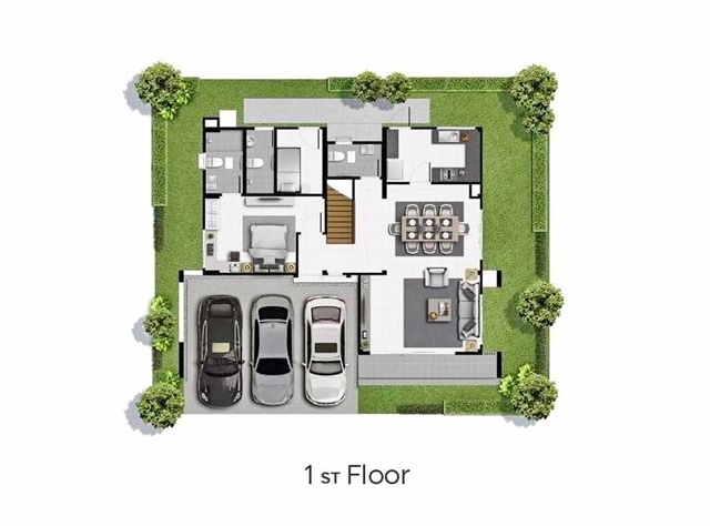 ให้เช่าบ้านเดี่ยว 2 ชั้น เซนโทร 70ตรว.ชัยพฤกษ์ เซ็นทรัล แจ้งวัฒนะ 255ตรม. สวนรอบบ้าน 4นอน 5น้ำ 3จอดรถ 7แอร์ สนามดอนเมือง