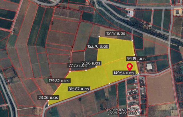 DHL-071 FOR SALE พื้นที่ดิน ที่ดินเปล่า (ไร่อ้อย) เนื้อที่ 38-1-39.5 ไร่ (15,339.50 ตร.ว.), หมู่บ้านรางหมัน ต.รางพิกุล อ