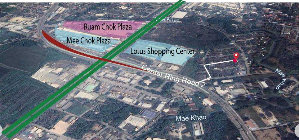 ที่ดินสร้างบ้าน หมู่บ้าน เอ็มเพอเร่อร์2 แยกรวมโชคมีชัย เชียงใหม่