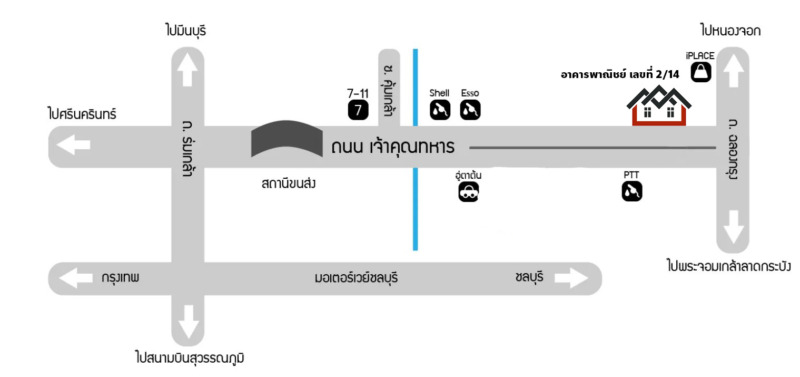 ขายอาคารพาณิชย์  2 คูหา ลาดกระบัง  ติดถนนเจ้าคุณทหาร ใกล้แยกฉลองกรุง