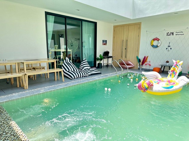 ให้เช่าบ้าน รายวัน Icon Pool Villa Pattaya พัทยา ราคา 12,900 วัน Tel.0936785948