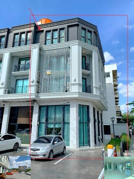 Showroom 4.5 ชั้น หัวมุม อ่อนนุช65-78 MRT ศรีนุช 1.5 กม. ให้เช่าอาคารพาณิชย์ สวยหรู shophouse 20ตรว. 310ตรม. 4โถง 4น้ำ ม