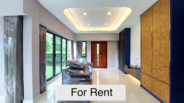 [ให้เช่า] FOR RENT BANGKOK BOULEVARD RAMA 9-2 / 3 bedrooms 4 bathrooms / 100 Sqw. 350 Sqm. **100,000** LUXURY HOUSE. CLOSE TO BRIGHTON COLLEGE BANGKOK