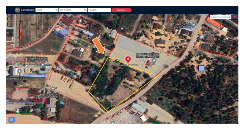 ขายที่ดิน  พร้อมบ้าน 1 หลัง   (เจ้าของขายเอง)   Land for sale with 1 house (For Sale by Owner)