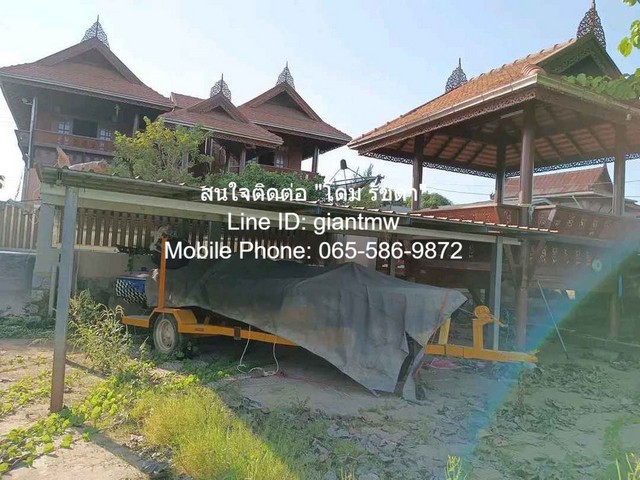 บ้าน บ้านทรงไทย ติดแม่น้ำเจ้าพระยา สามโคก ปทุมธานี 6 BEDROOM 2 BATHROOM 15000000 THAI BAHT ใกล้กับ ห่างถนนหมายเลข 347 แล