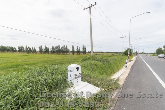 ขาย ที่ดิน ติดถนน ดอนกลาง เนินพระปรางค์ บางเลน สองพี่น้อง สุพรรณบุรี