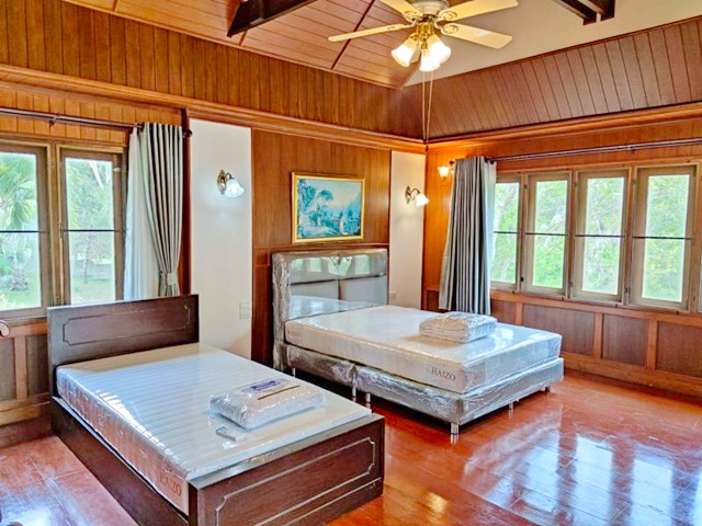 Pool Villa แม่ริม เชียงใหม่ พร้อมเฟอร์ ครบครัน 2 ชั้น รร.นานาชาติเปรมติณ ให้เช่าคฤหาสน์ไม้ 3นอน 3น้ำ รีโนเวทใหม่ 456 ตร.