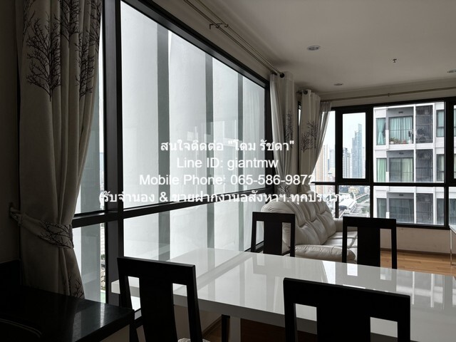 condo Fuse Sathorn – Taksin ฟิวส์ สาทร – ตากสิน 56 SQUARE METER 2 ห้องนอน 1 Bathroom 26000 B. เดินทางง่าย