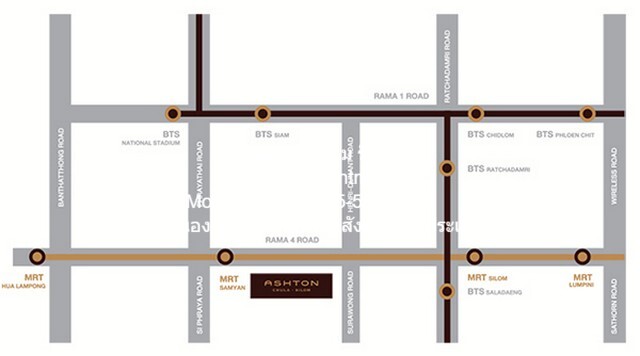 ให้เช่าคอนโด “แอชตัน จุฬา-สีลม (Ashton Chula-Silom)” MRT-สามย่าน, ชั้น 30, 58 ตร.ม. 2 น 1 น้ำ), ราคา 60,000 บาท/เดือน