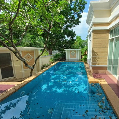 [ให้เช่า] FOR RENT WINDMILL PARK BANGNA / 3 bedroooms 4 bathrooms / 140 Sqw. 300 Sqm. **80,000** POOL VILLA CLOSE TO SUVARNABHUMI AIRPORT