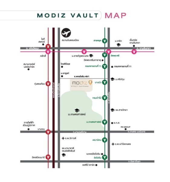 CM04185 ขายดาวน์ คอนโด โมดิซ วอลท์ เกษตร-ศรีปทุม Modiz Vault Kaset Sripatum  ซอยพหลโยธิน 49/1