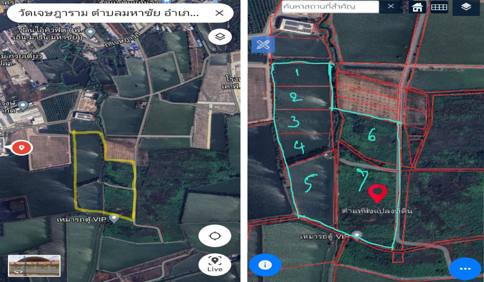 ขายที่ดินเปล่า 50 ไร่ ถมแล้ว 20 ไร่ ถนนเจษฎาวิถี โคกขาม จ.สมุทรสาคร