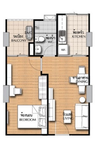 คอนโดมิเนียม Supalai Vista Pak – Kred ศุภาลัย วิสต้า ห้าแยกปากเกร็ด 47SQ.M. 1 ห้องนอน 1 ห้องน้ำ 2200000 THB ใกล้ เมเจอร์