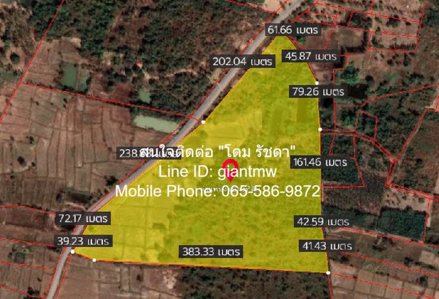 ที่ดิน ที่ดิน ต.บ้านเล่า อ.เมืองชัยภูมิ จ.ชัยภูมิ 15080625 THAI BAHT 24129 sq.wa ลดกระจาย ชัยภูมิ