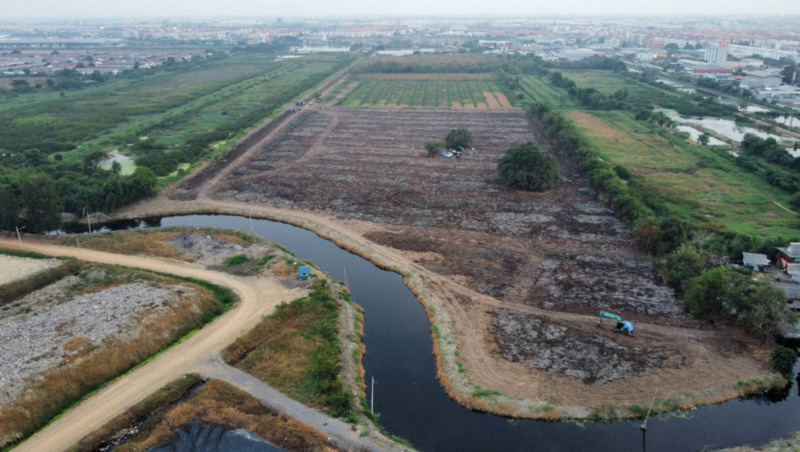 ขายที่ดินถมแล้ว 30 ไร่ ถนนแพรกษา เมืองสมุทรปราการ ตรงข้ามนิคมอุตสาหกรรมบางปู