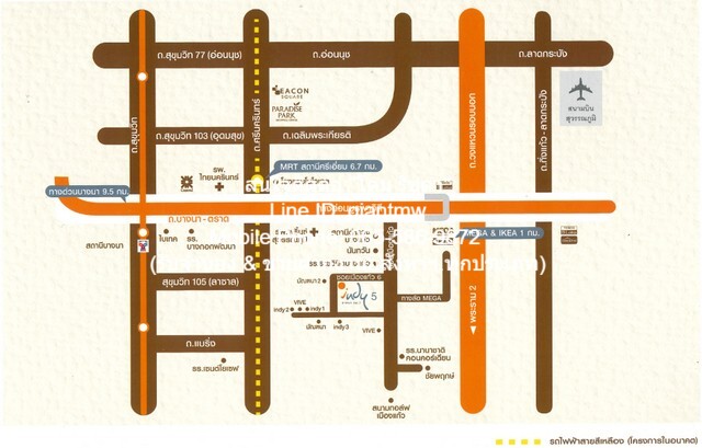 ขาย/ให้เช่าทาวน์โฮมหรูพร้อมอยู่ (หลังมุม) “อินดี้ 5 บางนา กม.7 (Indy 5 Bangna kM.7)” (ใกล้เมกะ บางนา) 30.2 ตร.ว. 3 น. 3