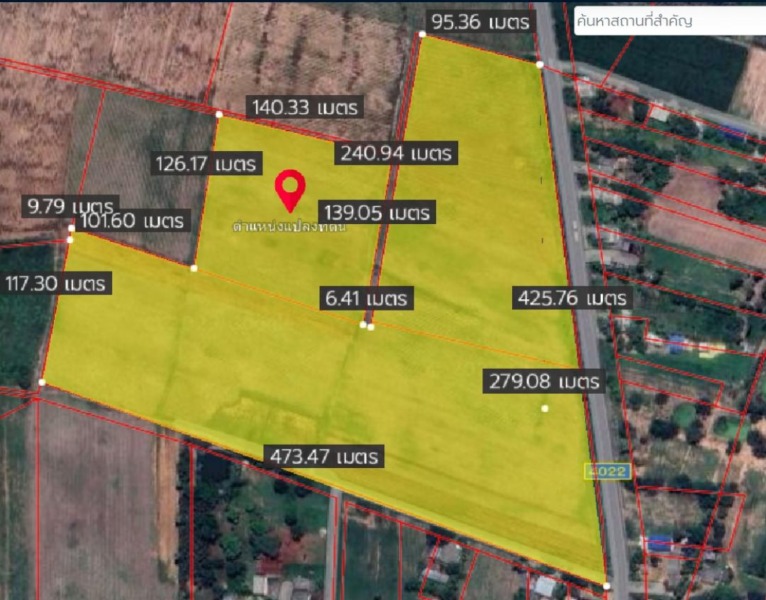 ขายที่ดิน เนื้อที่ 67-5-45 ไร่ บ้านโป่ง ราชบุรี ติดถนนยางมะตอย 2 เลน เหมาะทำโรงงาน หมู่บ้านจัดสรร หรือฟาร์ม