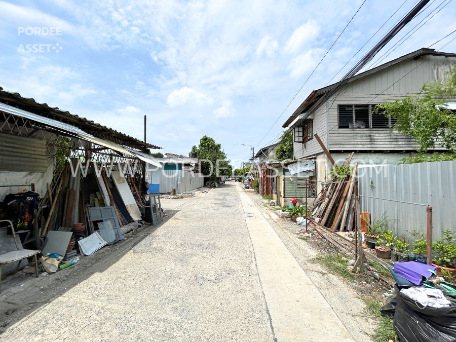 ขายที่ดินถมแล้ว 71 ตร.ว. ซอยสามัคคี 34 ถนนสามัคคี ท่าทราย เมืองนนทบุรี  ใกล้รถไฟฟ้าสายสีชมพู สถานีสามัคคี