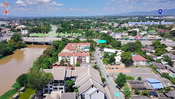 ให้เช่าที่ดิน 1 ไร่ เชียงใหม่ ติดแม่น้ำปิง วิวดอยสุเทพ ทำเลดี ติดถนน เหมาะทำธุรกิจ Tel 091-881-0996