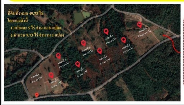 ขายที่ดิน 49 ไร่ อ.เกาะคา จ.ลำปาง ใกล้วัดพระธาตุลำปางหลวง แบ่งแปลงละ 5 ไร่ เหมาะสำหรับทำธุรกิจหรือบ้านพักผู้สูงอายุ