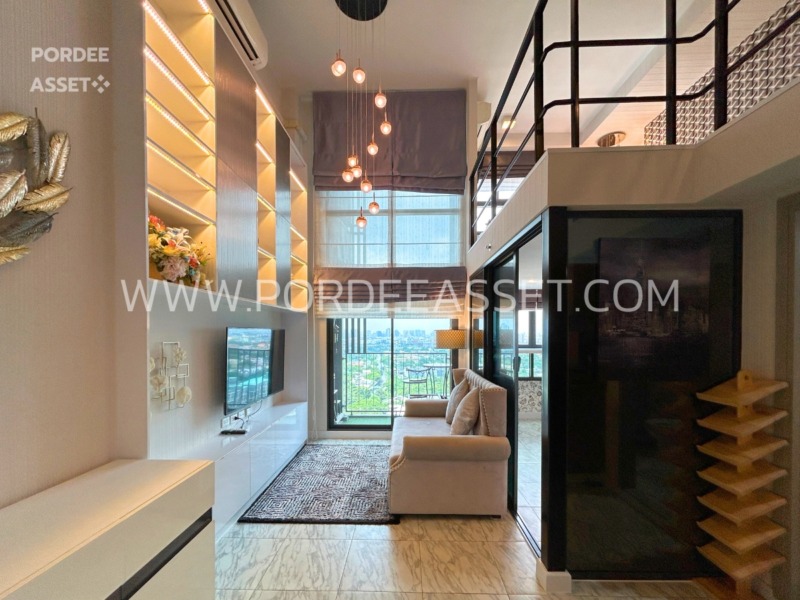 คอนโดหรู ราคาถูก!! IDEO New Rama9 (ห้อง Duplex 52 ตร.ม.) ตกแต่ง Modern luxury อยู่ใจกลางเมืองเดินทางสะดวก ใกล้เอกมัย ทองหล่อ :ไอดีโอ นิว พระราม 9