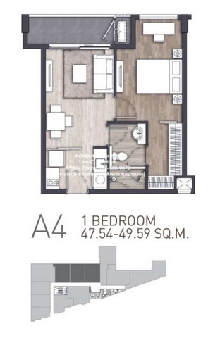 condominium คราฟท์ เพลินจิต 48 SQ.M. 1 BEDROOM 1 น้ำ ไม่ไกลจาก รถไฟฟ้า BTS เพลินจิต H O T!