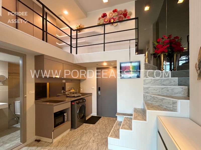 คอนโดหรู ราคาถูก!! IDEO New Rama9 (ห้อง Duplex 52 ตร.ม.) ตกแต่ง Modern luxury อยู่ใจกลางเมืองเดินทางสะดวก ใกล้เอกมัย ทองหล่อ :ไอดีโอ นิว พระราม 9