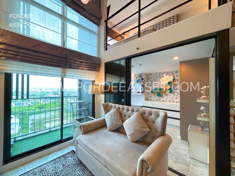 คอนโดหรู ราคาถูก!! IDEO New Rama9 (ห้อง Duplex 52 ตร.ม.) ตกแต่ง Modern luxury อยู่ใจกลางเมืองเดินทางสะดวก ใกล้เอกมัย ทองหล่อ :ไอดีโอ นิว พระราม 9