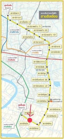 ขายทาวน์โฮม 3 ชั้น ทำการค้าได้ ใกล้รถไฟฟ้า เทพารักษ์