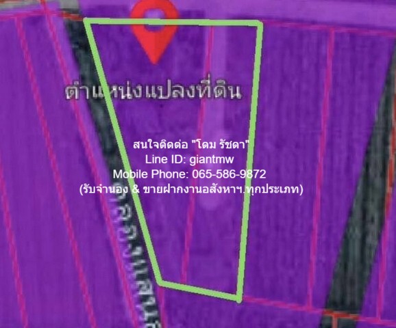 พื้นที่ดิน ที่ดินผังสีม่วง ต.คลองมะเดื่อ อ.กระทุ่มแบน จ.สมุทรสาคร 1806 ตาราง.วา 21000000 thb เ ยี่ ย ม! อยู่ในเขตผังสีม่