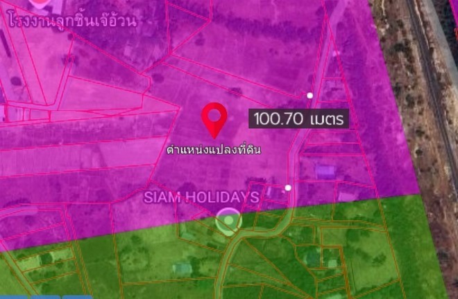 NT339 ขายที่ดิน 11 ไร่ ผังม่วง ต.หนองกอมเกาะ อ.เมือง จ.หนองคาย