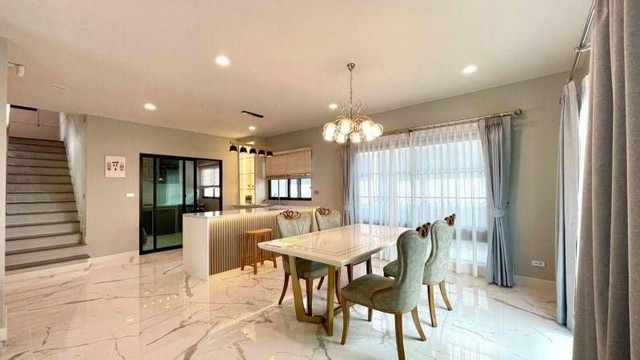 For sale with tenant single house Setthasiri Bangna-Suvarnabhumi size 63sqm 4 BR fully furnished receive full rent