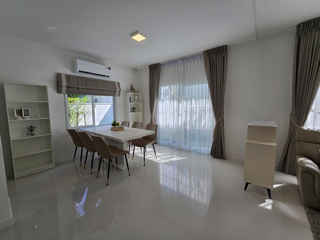 For rent Single house Villaggio2 Srinakarin-Bangna New house 3 BRs with garden maintenance service and free internet