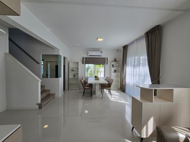 For rent Single house Villaggio2 Srinakarin-Bangna New house 3 BRs with garden maintenance service and free internet