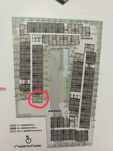 ขายดาวน์180,000บ. คอนโด The Origin Phahol57 ตึกB ชั้น3 ห้องมุม35ม.1Bed Plus ใกล้รถไฟฟ้าสีเขียว ชมพู พหลโยธิน57 อนุสาวรีย