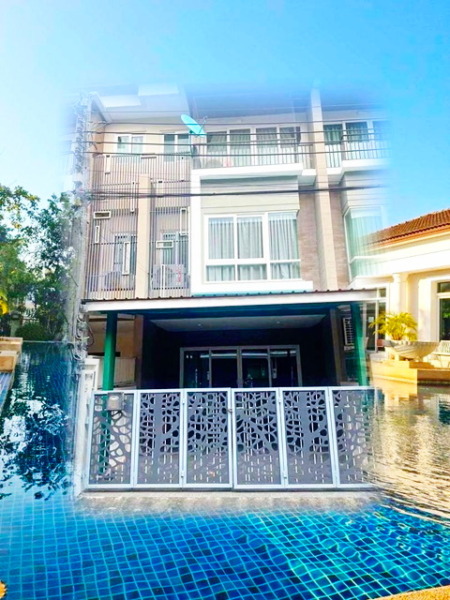 บ้านไม่เคยอยู่ BTSบางหว้า 499 ม สาทร ราชพฤกษ์ 3นอน MRT ให้เช่า TownHome 3ชั้น 3น้ำ 27ตร.ว. 2แอร์ สระว่ายน้ำ ซีคอนบางแค