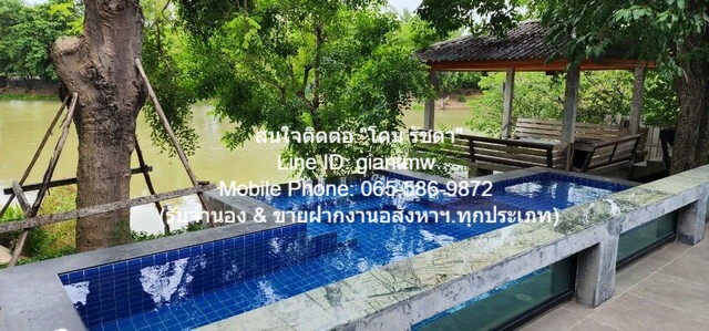 โรงแรม ขายบ้านพูลวิลล่า (รีสอร์ต), สวนผลไม้ และฟาร์ม อ.เดิมบางนางบวช จ.สุพรรณบุรี 4BR 2769 ตร.ว. 23000000 thb ใกล้ ติดแม