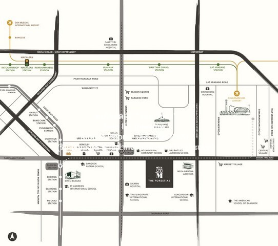 condominium Whizdom The Forestias วิสซ์ดอม เดอะ ฟอเรสเทียส์ 2BEDROOM2BR 39000 บาท ใกล้กับ Mega บางนา และห้าง Central บาง