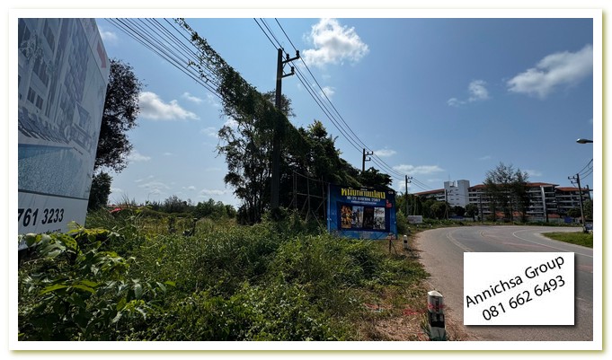 ที่ดิน เหมาะทำรีสอร์ท ที่พักอาศัย หรือทำธุรกิจอื่นๆ ใกล้แหล่งท่องเที่ยว หาดแม่พิมพ์ ใกล้วัดพลงไสว และใกล้ทะเลเพียงห่างจากทะเล เพียง 300 เมตร