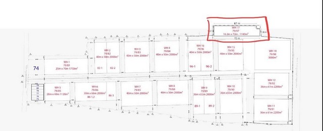 ให้เช่าโกดัง มีสำนักงาน 2 ชั้น พื้นที่ 1,140 ตรม. ย่านบางนา กม. 5