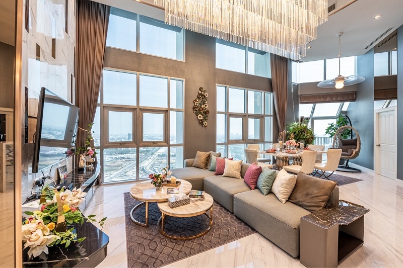 ขายคอนโด Luxury Penthouse @ Belle Grand Rama9