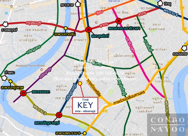 คอนโดฯ The Key Sathorn – Charoenraj เดอะคีย์ สาทร – เจริญราษฎร์ 1 BEDROOM 1 น้ำ 3800000 BAHT. NICE! เป็นคอนโดพร้อมอยู่ ม