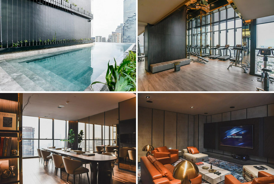 Luxury Condo Ashton Silom Duplex 75.5 ตารางเมตร 2 นอน 2 น้ำ ชั้น27 ตกแต่งครบ