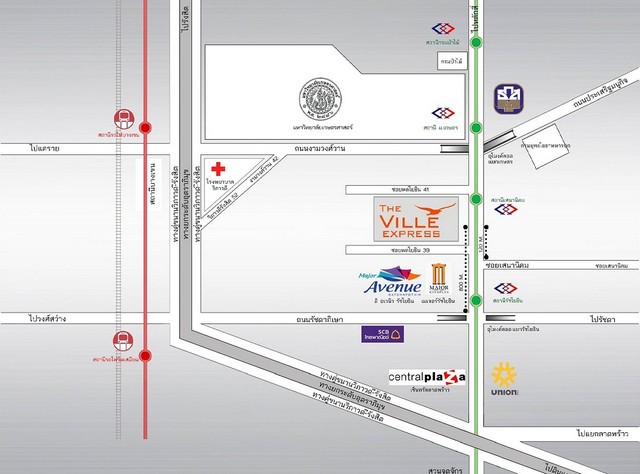 คอนโดมิเนียม The Ville Express Ratchayothin เดอะ วิลล์ เอ็กซ์เพรส รัชโยธิน 32SQ.M. 3195000 THAI BAHT ทำเลดีเยี่ยม ห่าง B