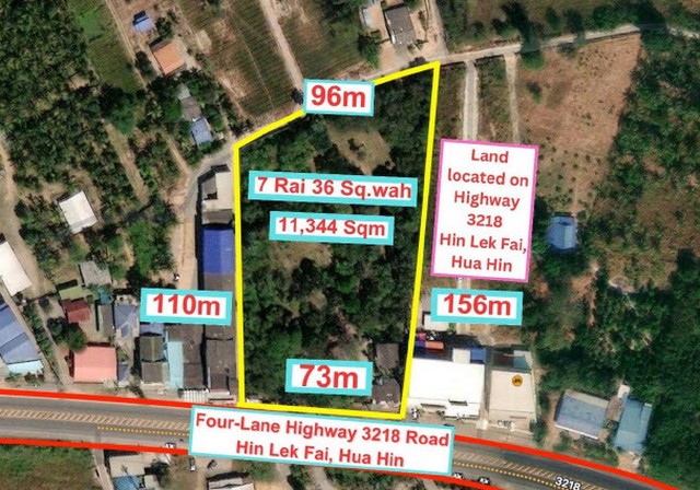 พื้นที่ดิน ที่ดิน หินเหล็กไฟ หัวหิน ประจวบคีรีขันธ์ 17500000 บ. ใกล้ ห่างจากสี่แยกบายพาสหัวหิน สามารถเชื่อมไปถนนชะอำ-ปรา