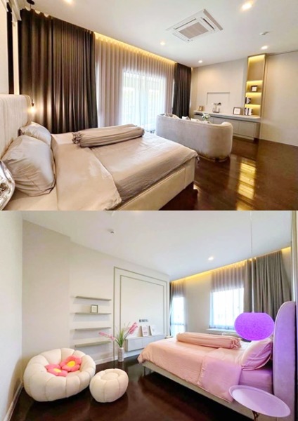 กรุงเทพกรีฑา รร. สารสาสน์วิเทศ ร่มเกล้า 900 ม.บ้านหรูใหม่ 2 ชั้น 5นอน 6น้ำ รร.นานาชาติเวลลิงตัน 604 ตร.ม.127 ตร.วา. แกรน