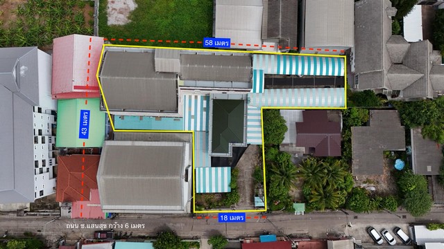 ขายอพาทเม้น หน้า โรงเรียนอุดรพิท ขนาด 362 ตรว. 4 ชั้น 40 ห้อง คนเต็มตลอด รายได้หลักแสน