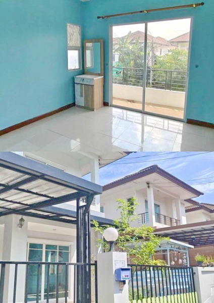 ให้เช่า บ้านเดี่ยว 2 ชั้น 3 นอน36 ตร.วา. บิ๊กซี หนองจอก 700ม. Makro 360ม. 2 น้ำ ม.เทคโนโลยีมหานคร 1.9 กม.ร่มรี่น เย็นสบา